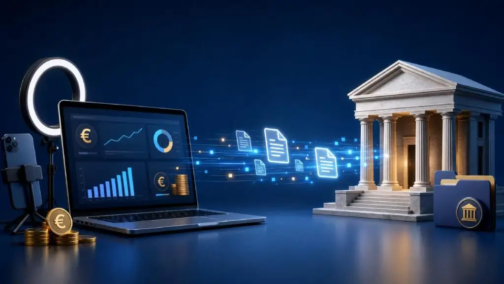 DAC7 y modelo 238 para creadores de contenido en plataformas online